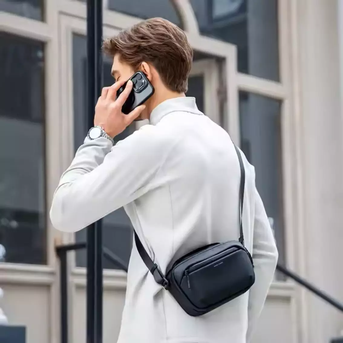 Mark Ryden Tas Selempang Pria Crossbody Sling Bag MR165- BLACK