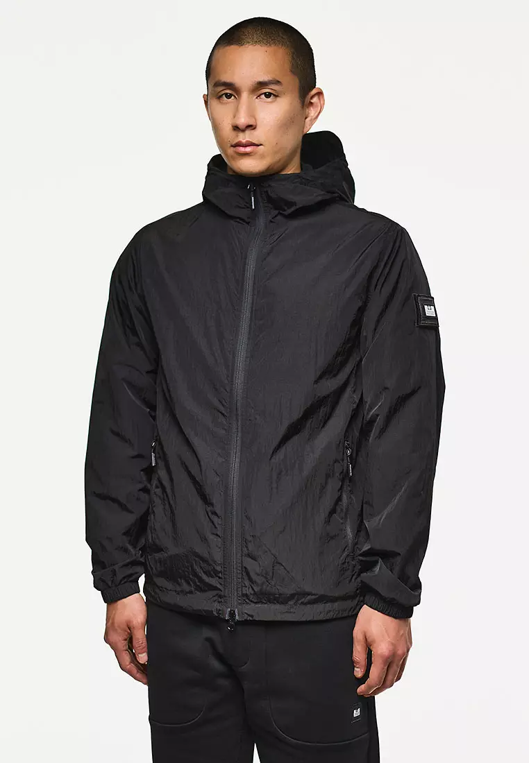 MENS BLACK TECHNICIAN FACE MASK JACKET