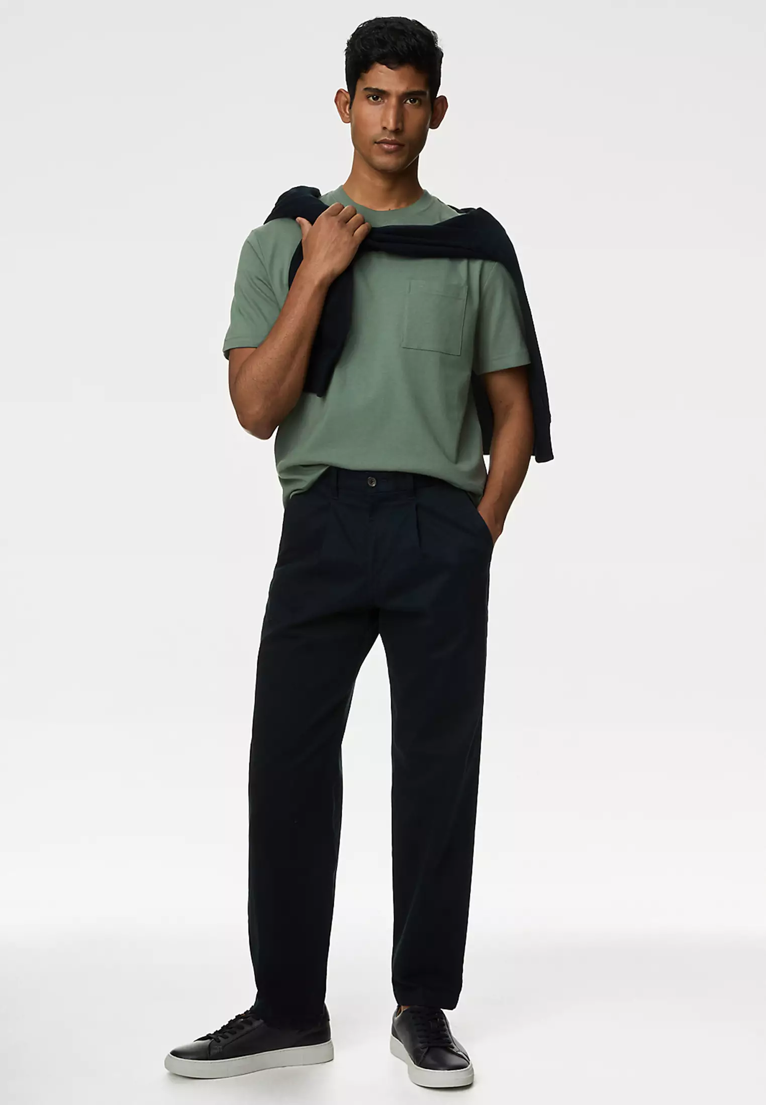 Pure Cotton Midweight Pocket T-shirt