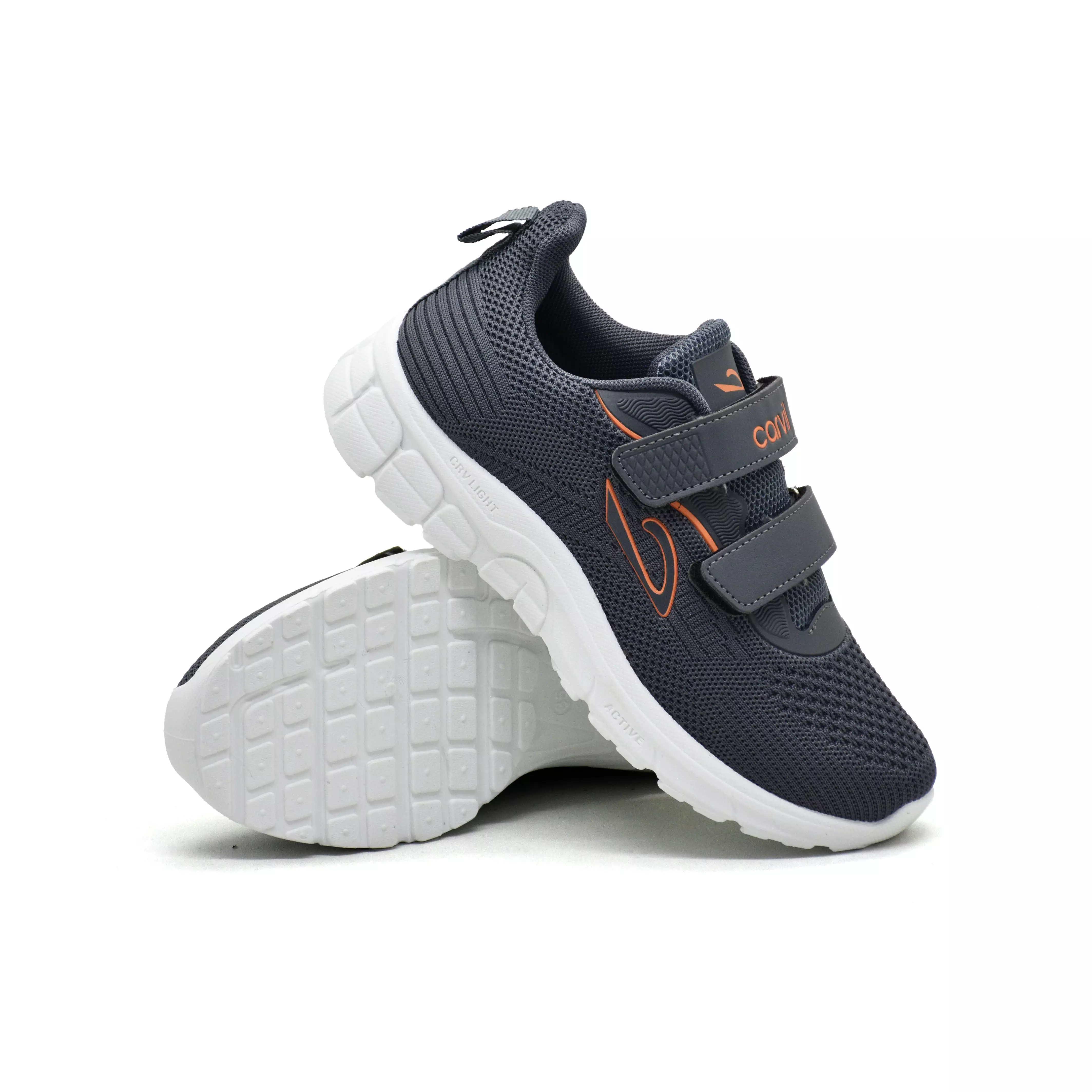 Carvil Sepatu Anak Glasgow-01 Dark Grey/White