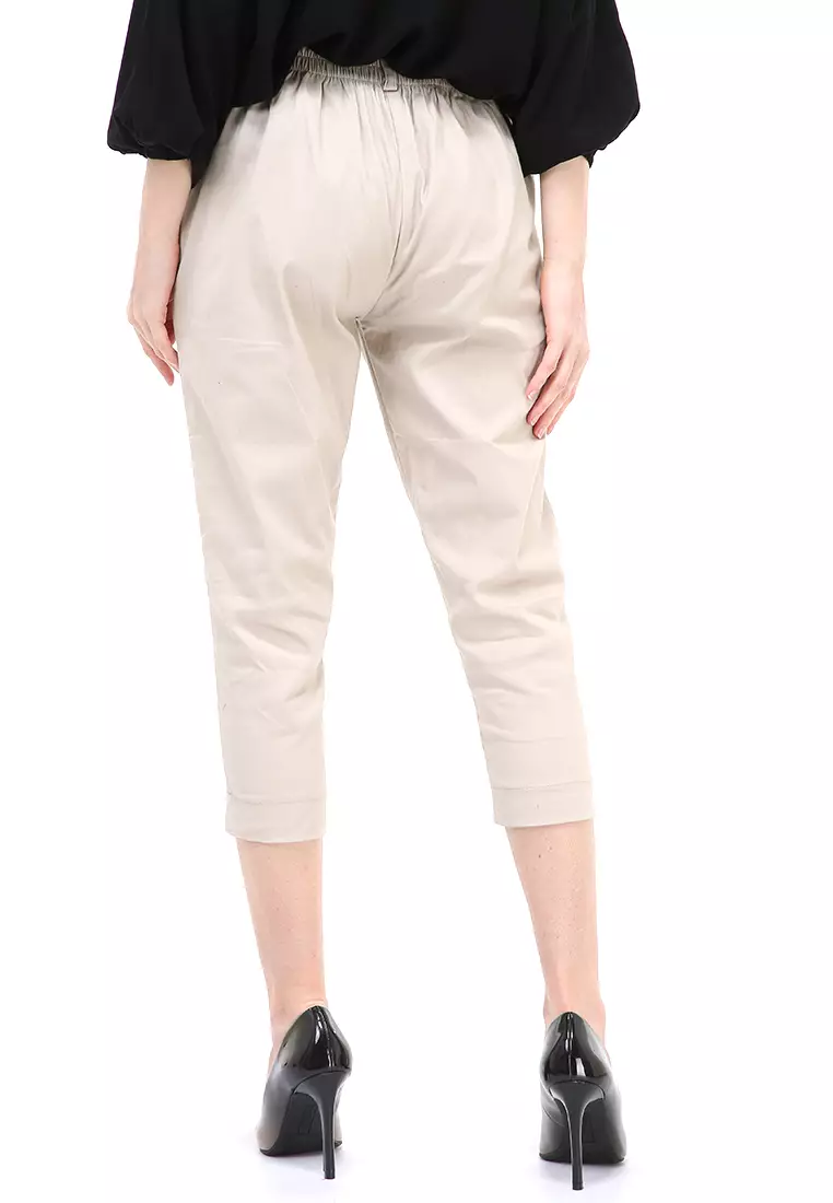 Liana Long Pants Celana Panjang Bawahan Wanita Premium Quality - Beige