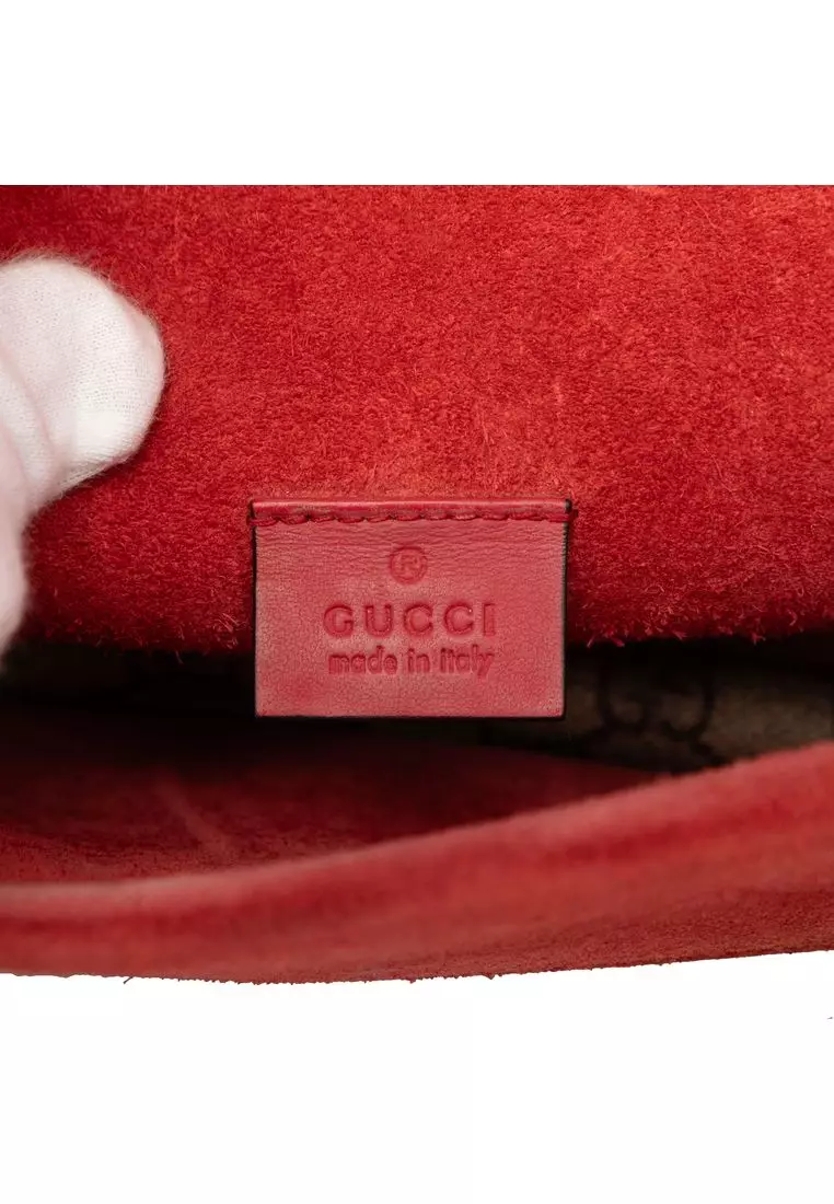 Pre-Loved Gucci Small Gg Supreme Dionysus Crossbody