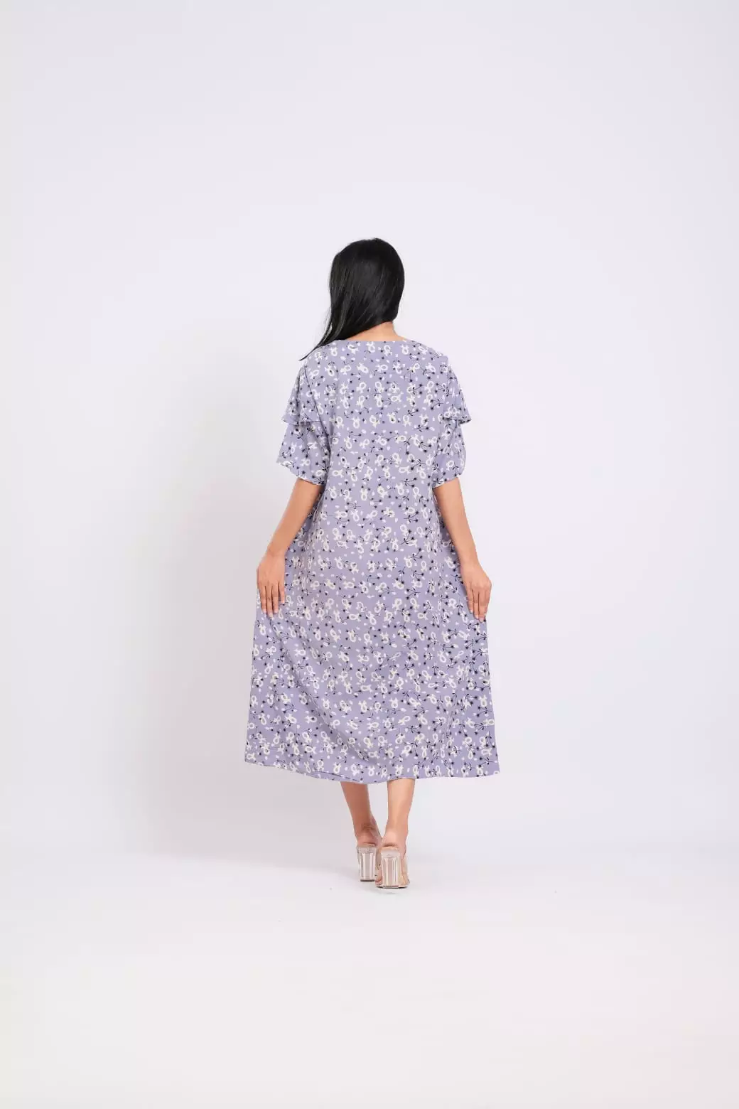 Homedress Daster Wanita Palmae Lilac