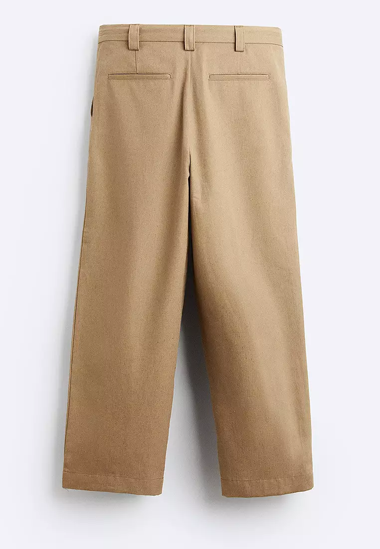 ZARA Straight Fit Trousers 2025 | Buy ZARA Online | ZALORA