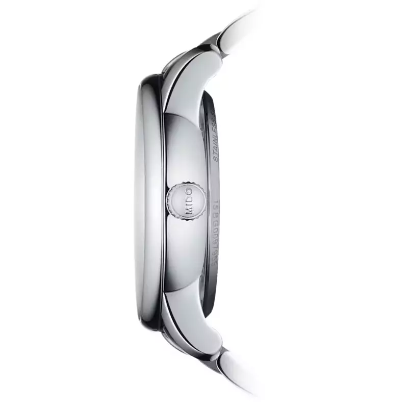 Jam Tangan Wanita MIDO Baroncelli Prisma M007.207.11.116.00 Lady Diamonds White Mother Of Pearl Dial St. Steel Strap