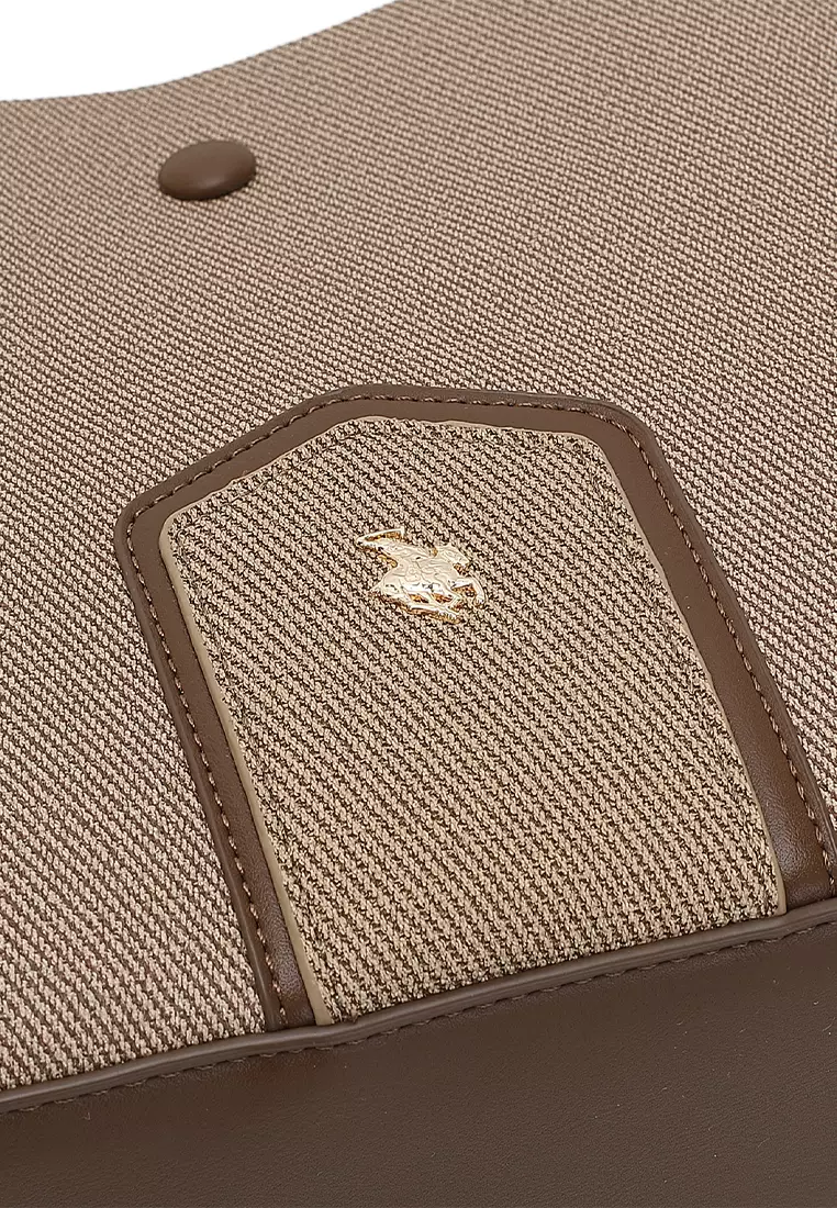 Women's Top Handle Bag / Sling Bag / Crossbody Bag / Shoulder Bag (Tas Tangan Wanita / Tas Selempang Wanita / Tas Bahu Wanita) - Cokelat