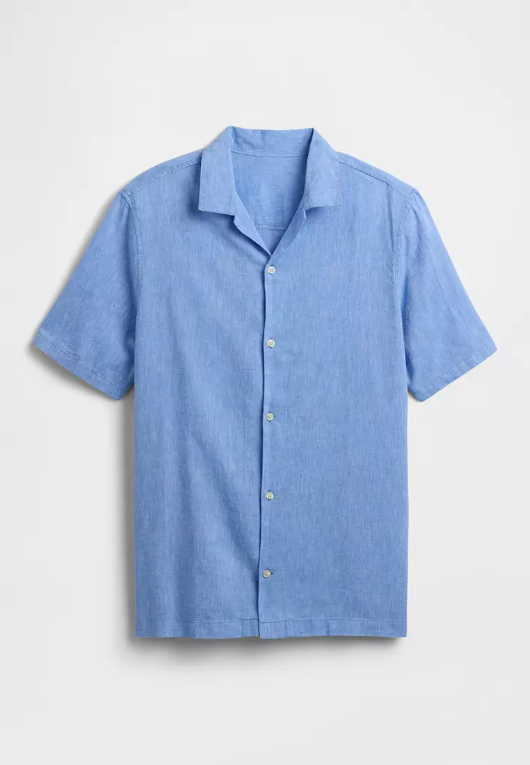 Standard Fit Linen-Blend Vacay Shirt