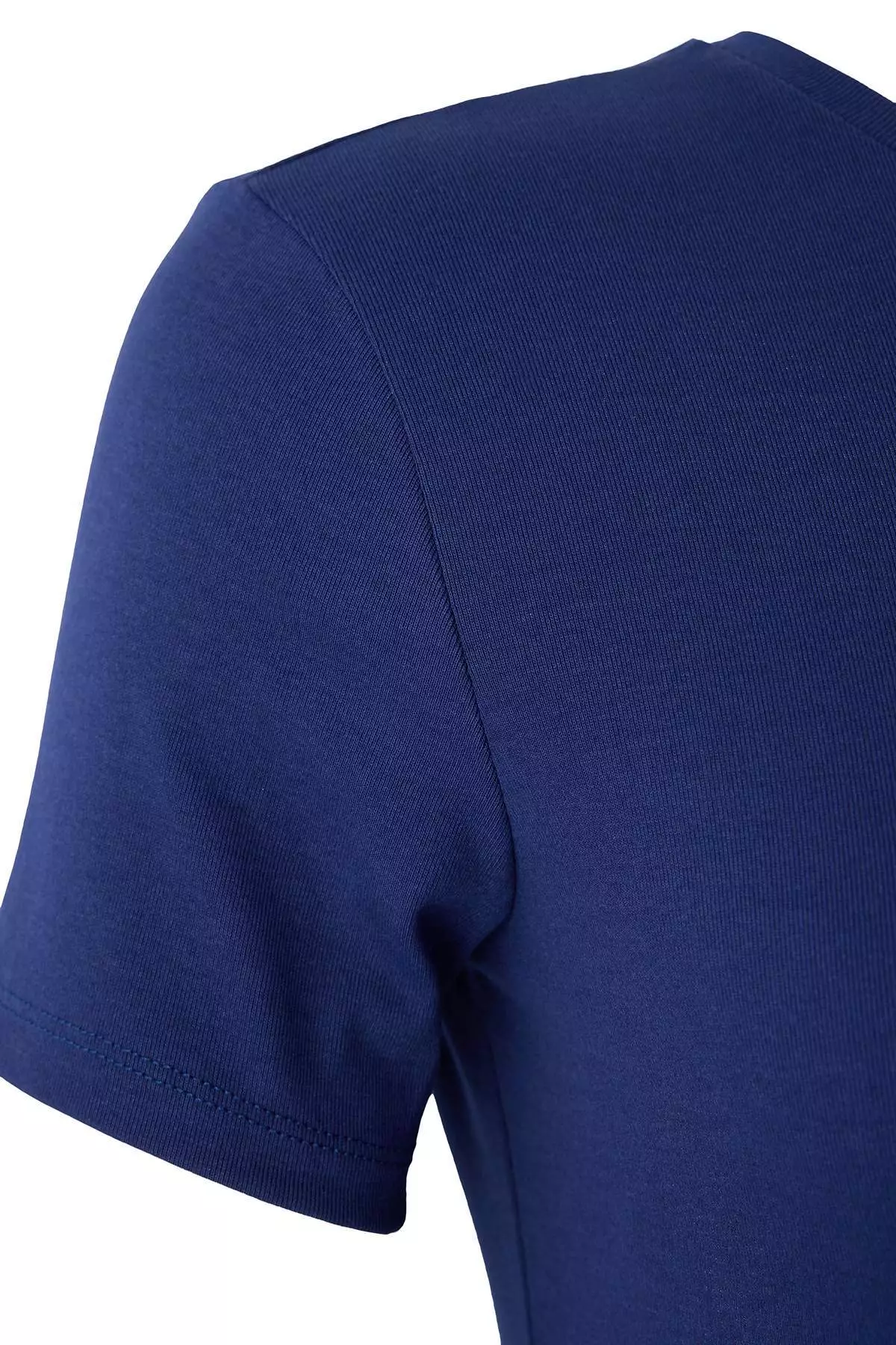 Navy Blue Fitted/Bodycon Ribbed Stretch Knitted Top And Bottom Set Tbbss25Cp00024