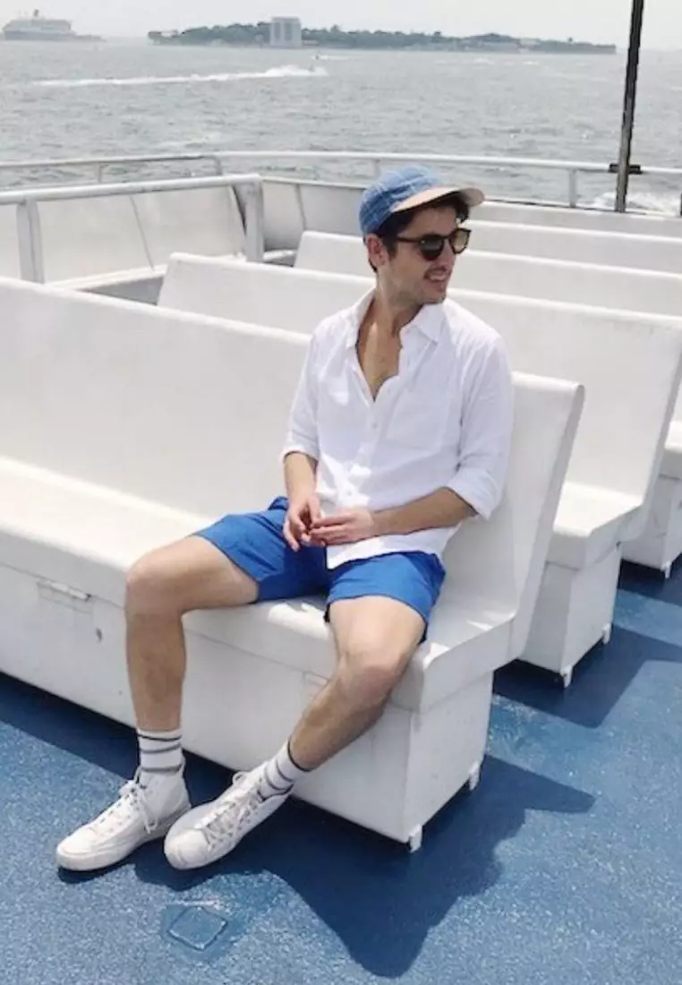 Winter Kemeja Linen Lengan Panjang Pria Putih| Linen Long Sleeve Shirt Men White