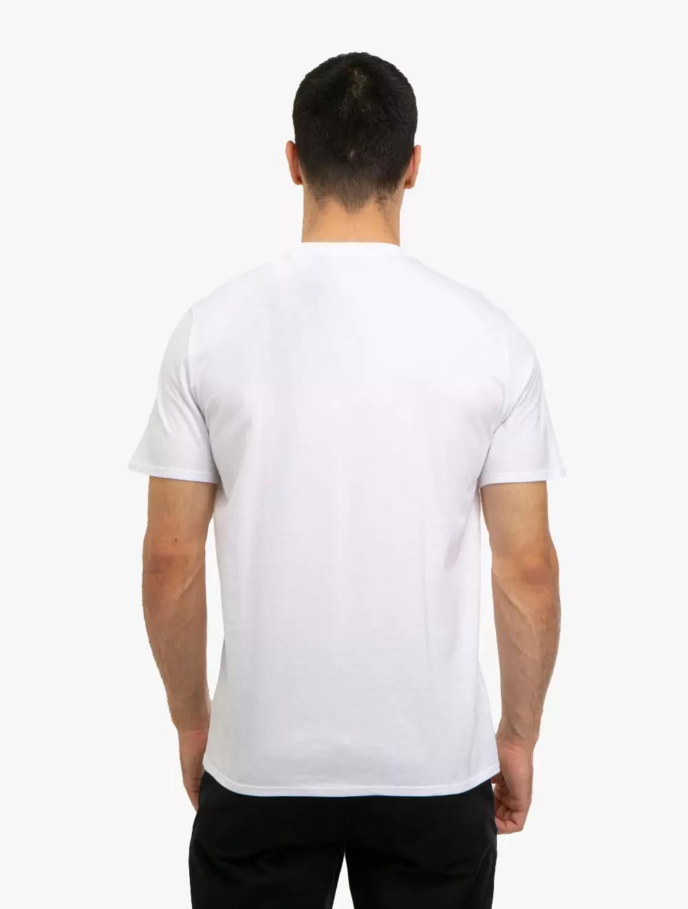 CALVIN KLEIN JEANS - MISMATCH MONOLOGO CREWNECK TEE - white