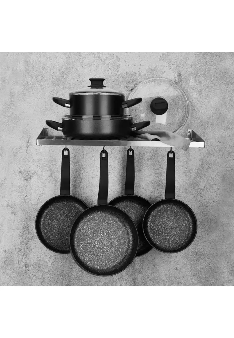 Buy KORKMAZ Korkmaz Non Stick Pot Lina 26x7.5 cm Black Short Pot A2878 ...