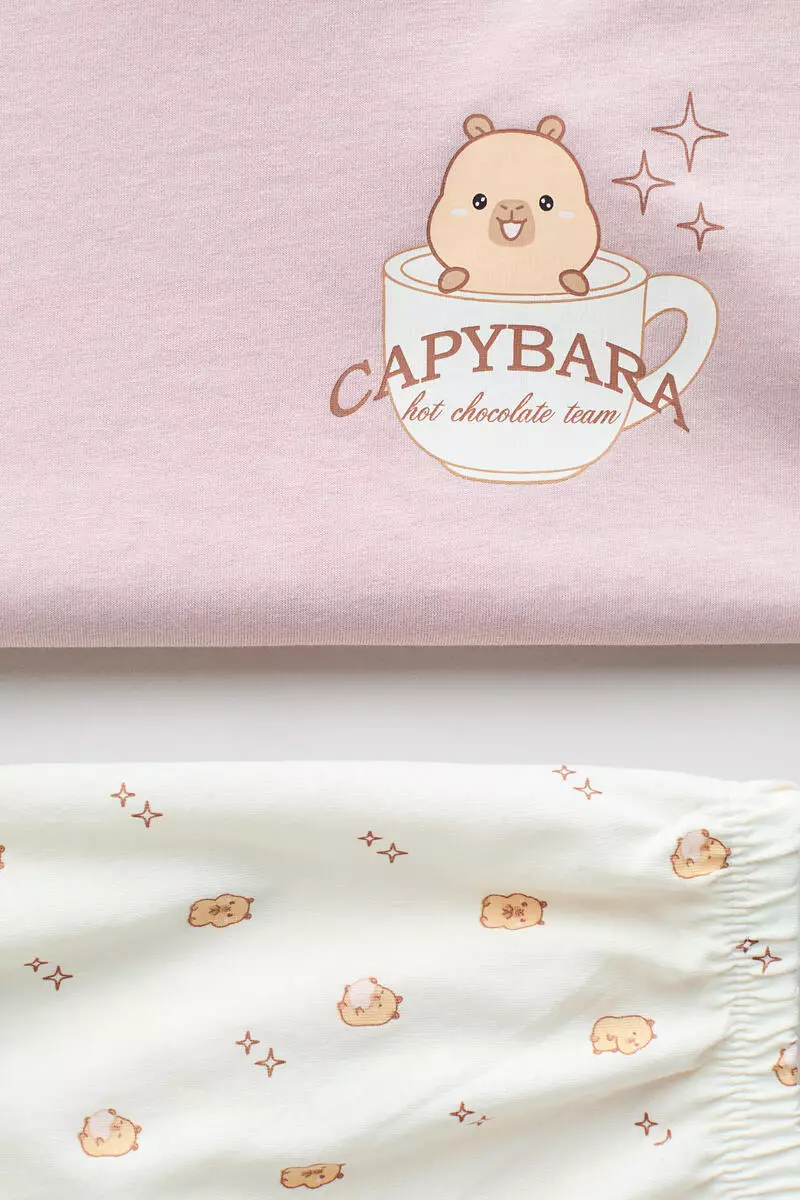 Printed cotton pyjamas