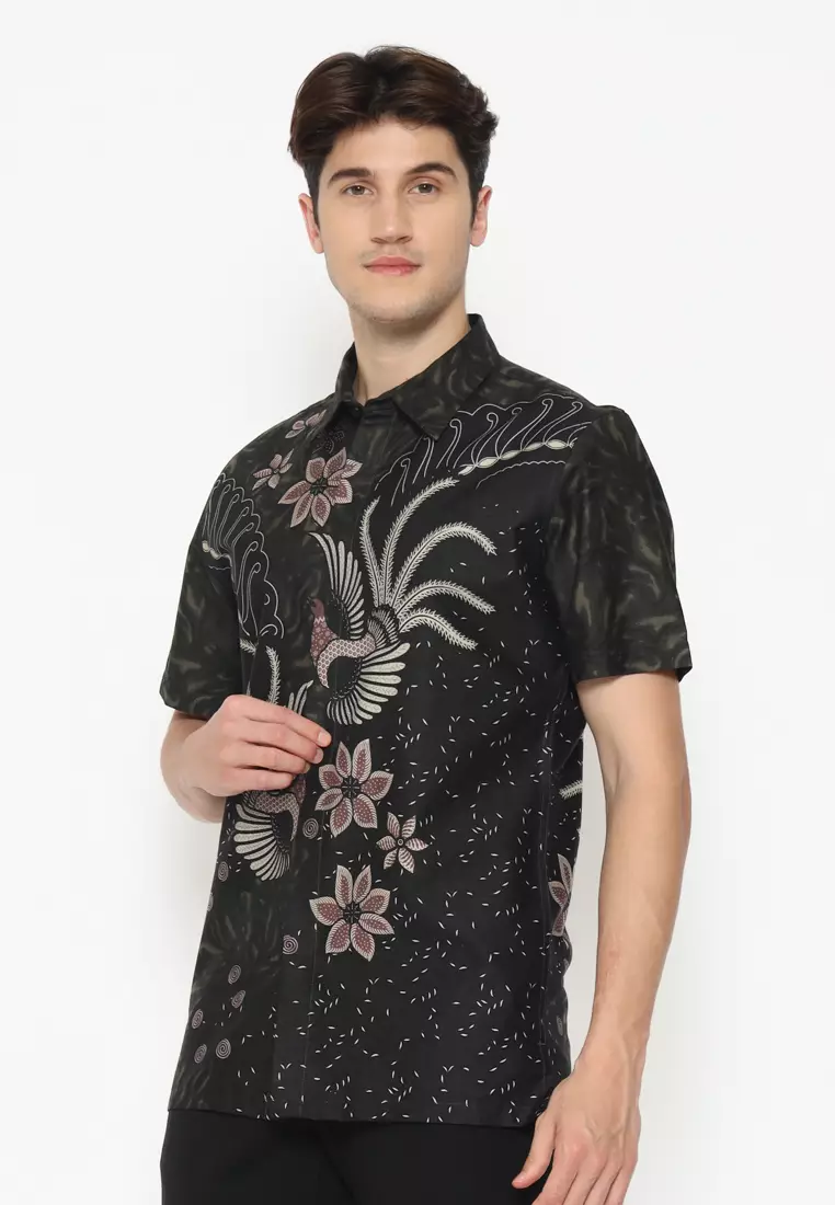 MAGINOT BATIK FURING EXCLUSIVE ARSATYA Batik FURING EXCLUSIVE Pria Slim Fit Lengan Pendek