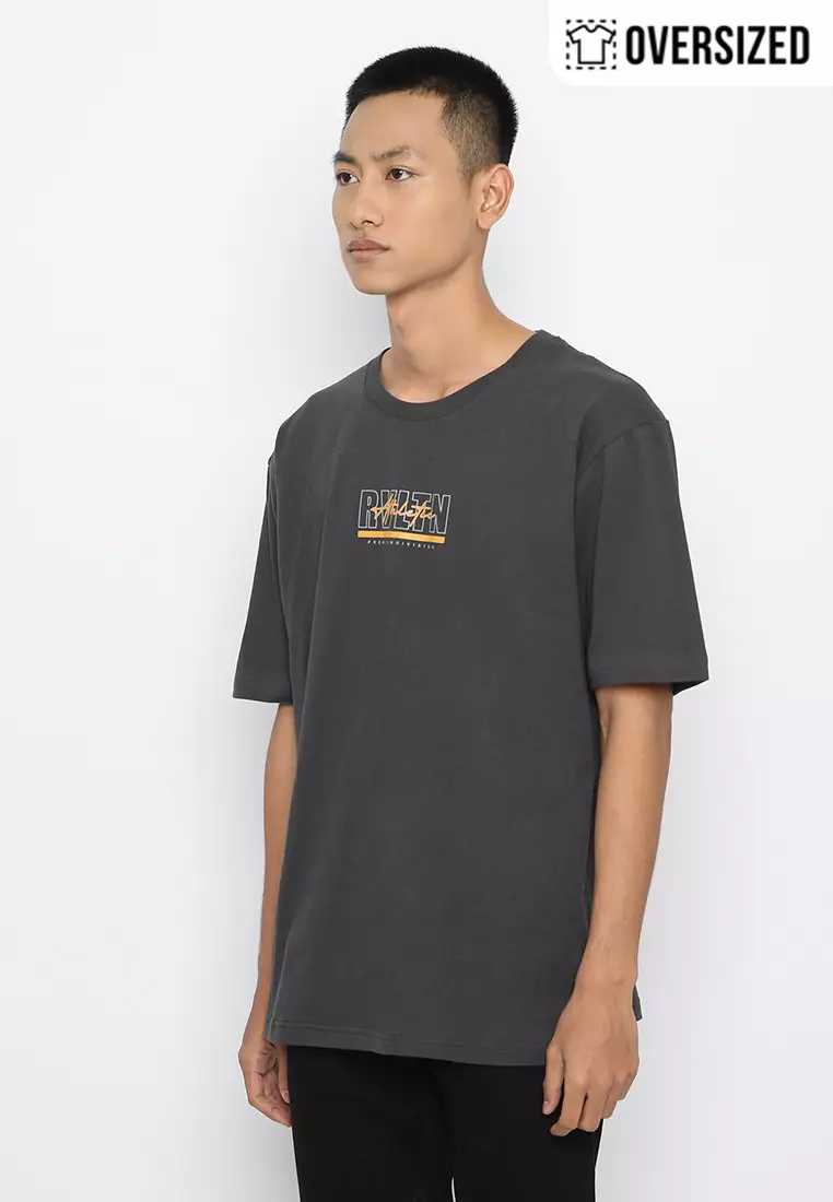 RBJ T-Shirt Cotton Oversized Pria 2079230171