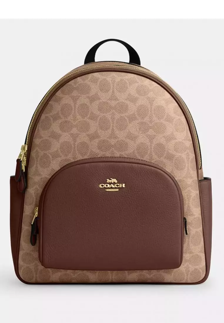 Buy Coach Court Backpack In Signature Canvas 2026 Online | ZALORA