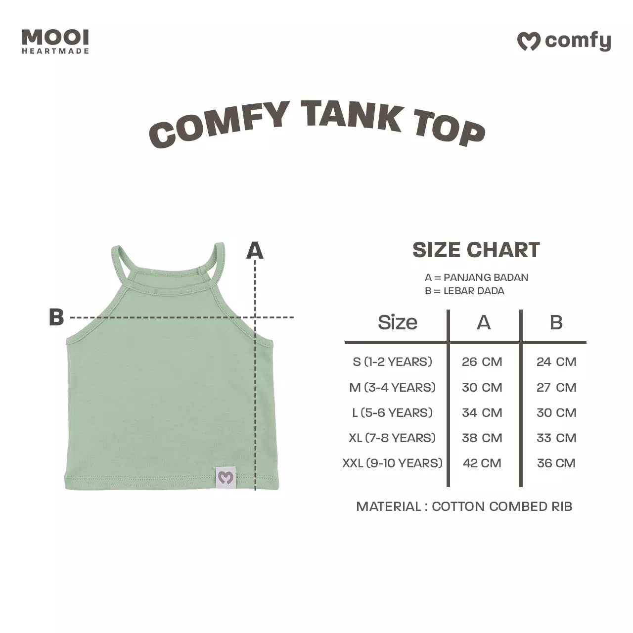 Mooi Atasan Anak Perempuan Comfy Tanktop - Pink Blossom