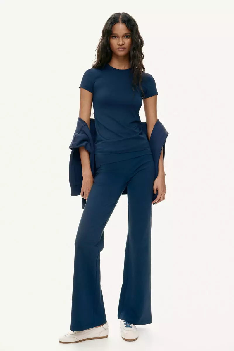 Fitted microfibre T-shirt