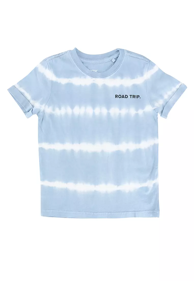 light blue tie dye shirt