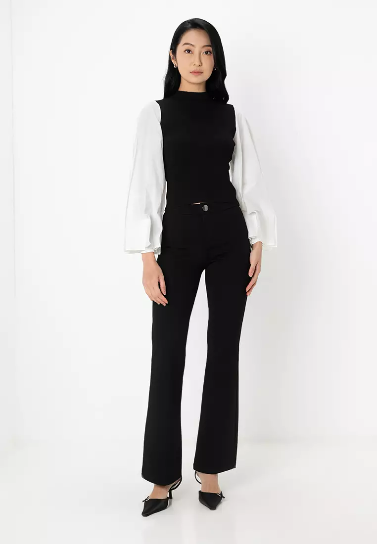 Yuri Christal L/S Woven Top