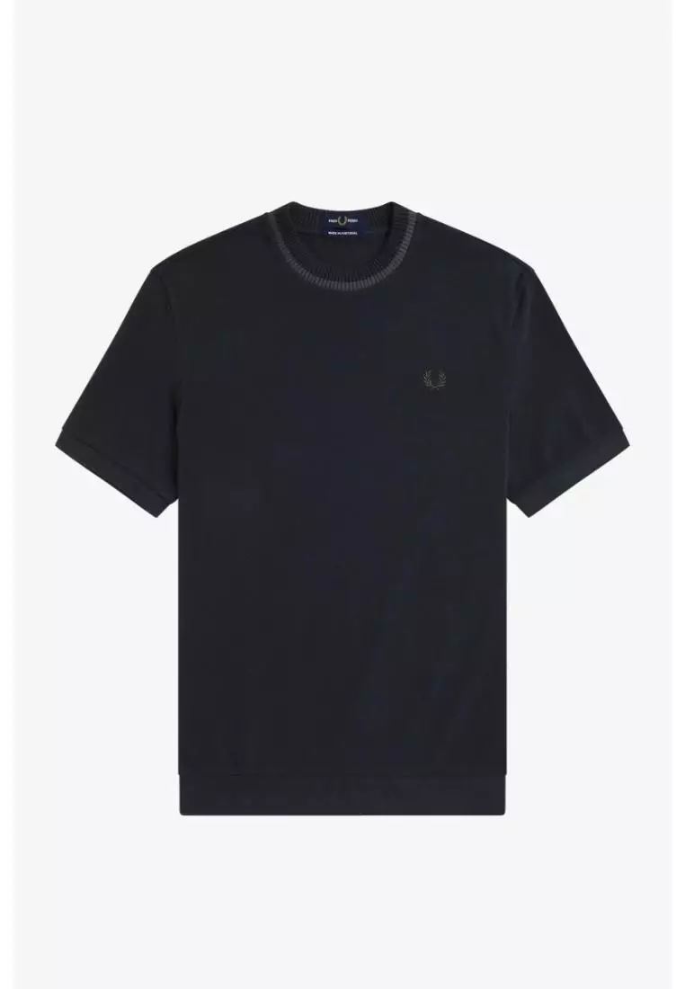 Fred Perry M7 Crew Neck Pique T-Shirt (Navy)
