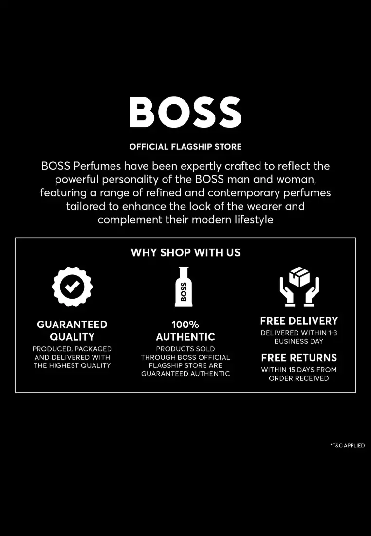 BOSS The Scent Le Parfum For Him Eau De Parfum 100ml - Ginger, Iris Notes, Leather Accord - Ambery Leathery EDP Perfume