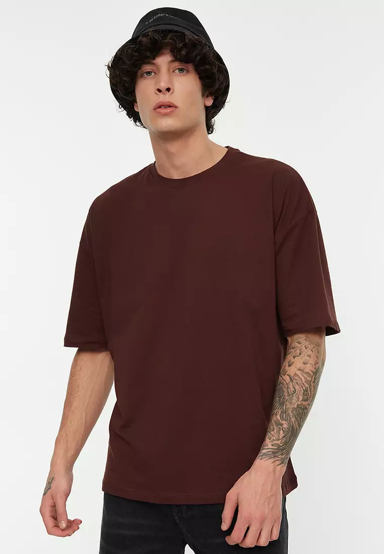 Oversized Crew Neck Floral Print Short Sleeve T-Shirt