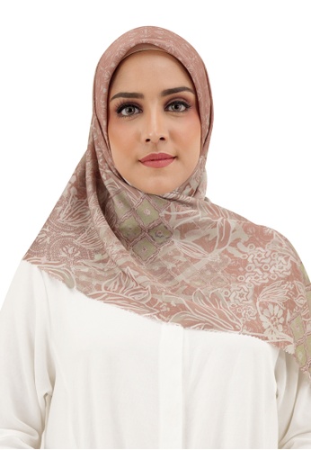 Buttonscarves pink Buttonscarves Maharani Voile Square Dusty 4A49AAA2B4CA84GS_1