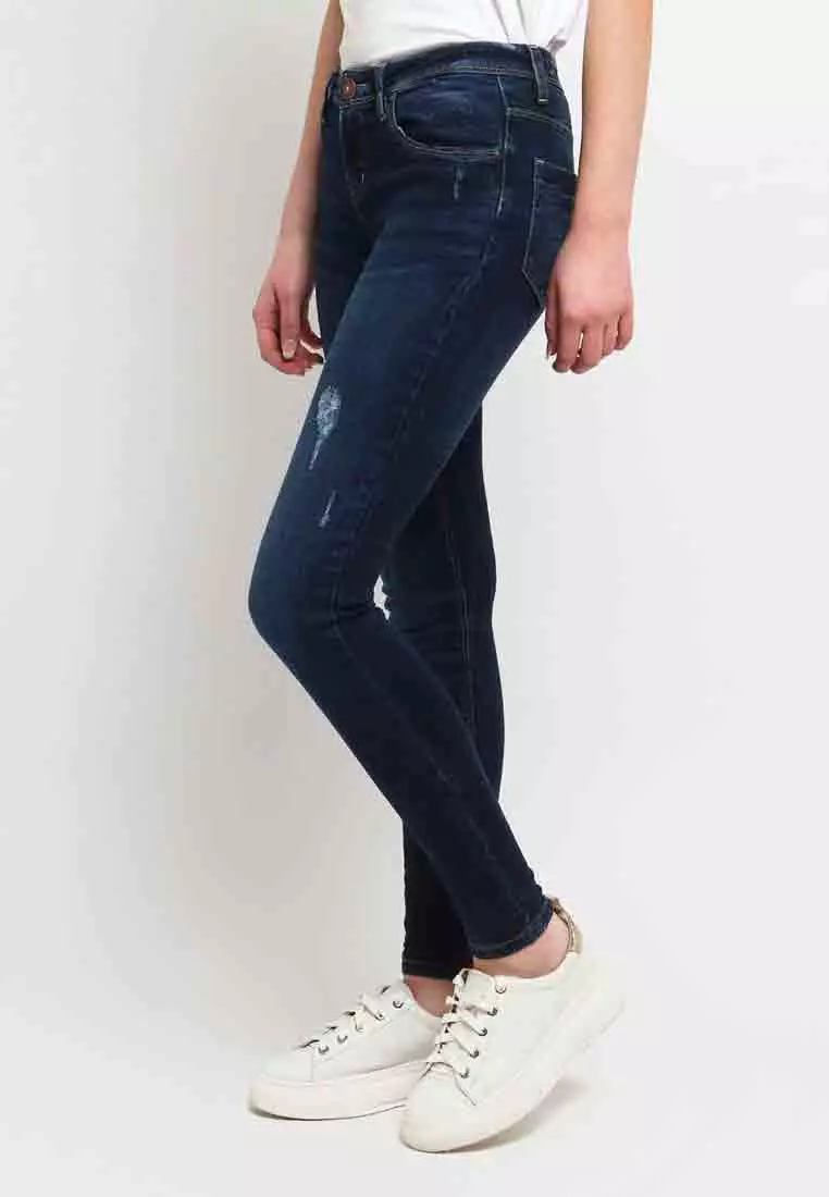 Zipora Blue Jeans Ultra Slim Basic Medium Waist