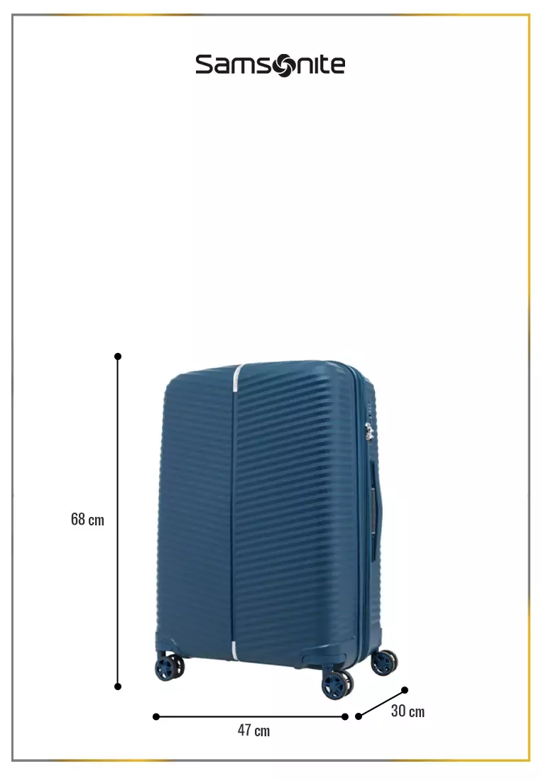 Samsonite Koper Hardcase Varro Medium 25inch Expandable - Peac Blue