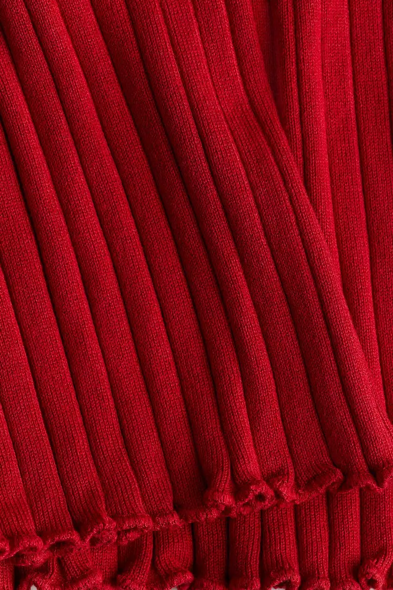Rib-knit shorts