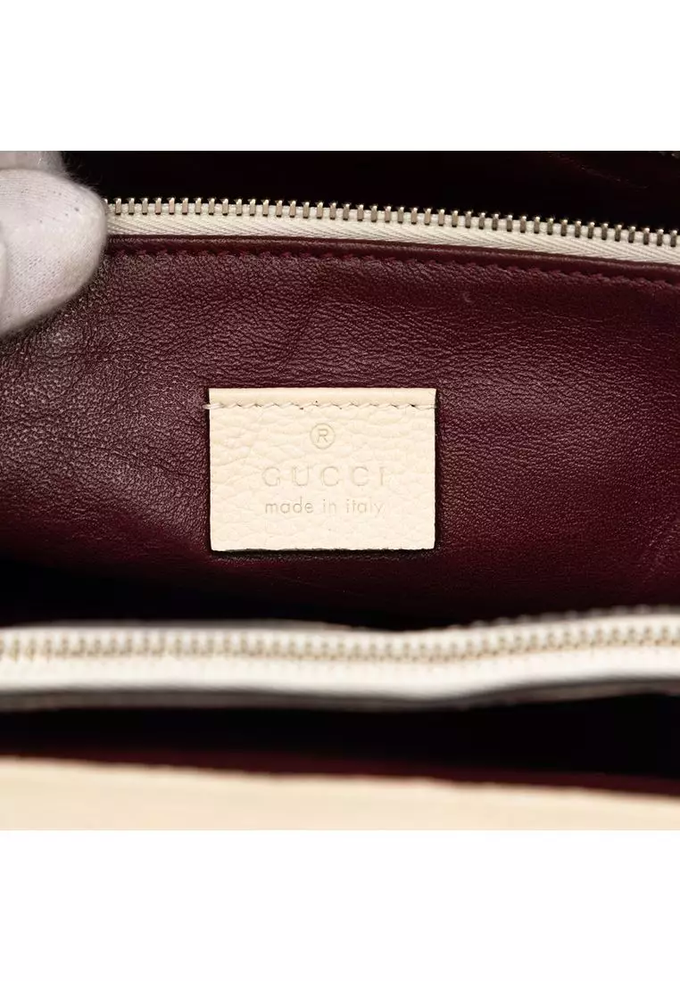 Pre-Loved Gucci Medium Calfskin Zumi Top Handle Bag