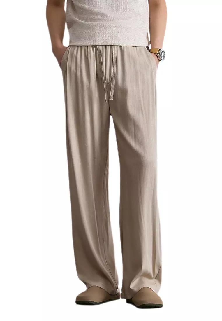 Buy Twenty Eight Shoes Lightweight Straight Fit Linen Trousers AY