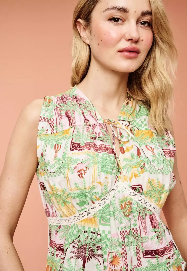 NEXT Broderie Sleeveless Tie Top 2025 | Buy NEXT Online
