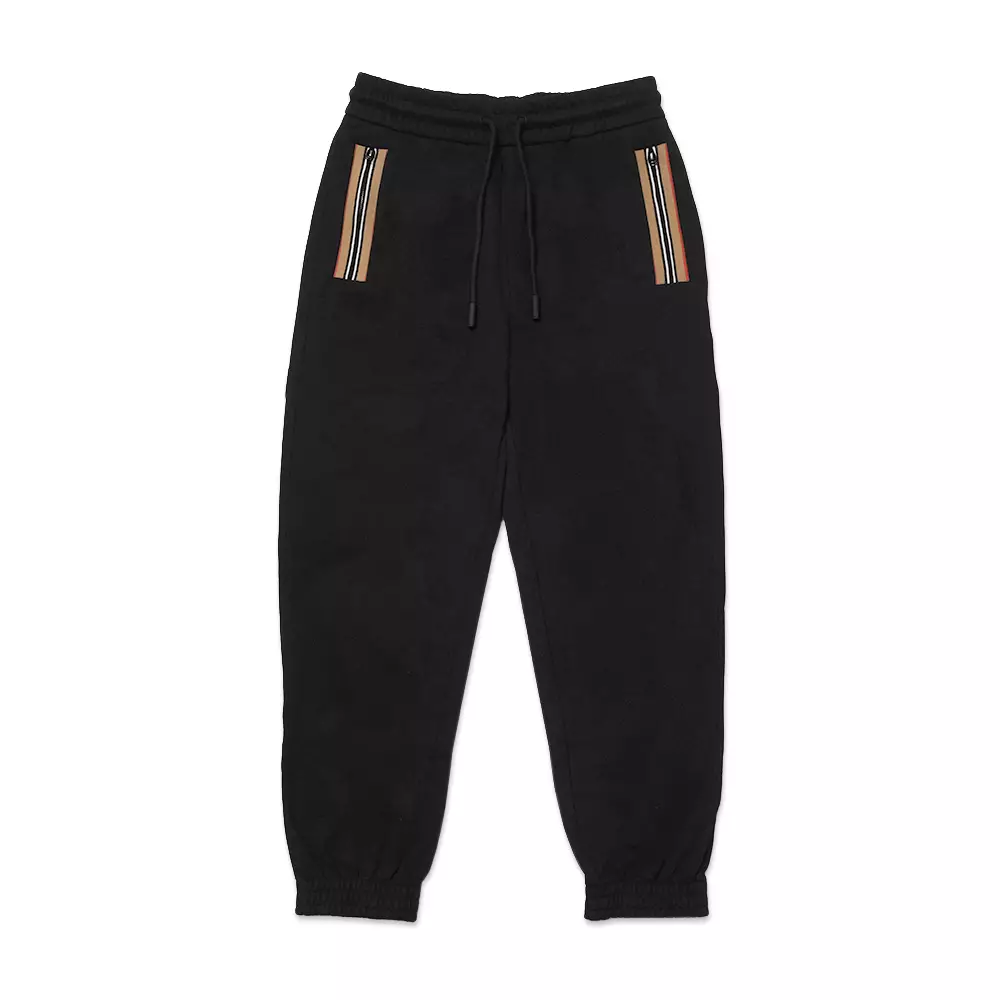 Icon Stripe Jogger Pants Black