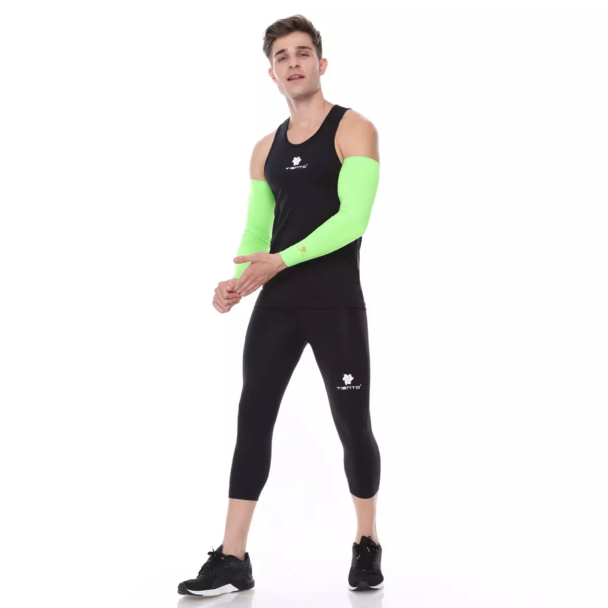 Manset Tangan / Hand Sleeve/ Arm Sleeve Green Stabilo Men