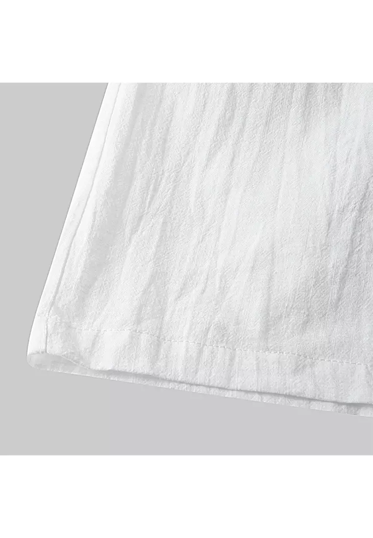 Cotton Linen Solid Color Beach Shorts YL-DK01