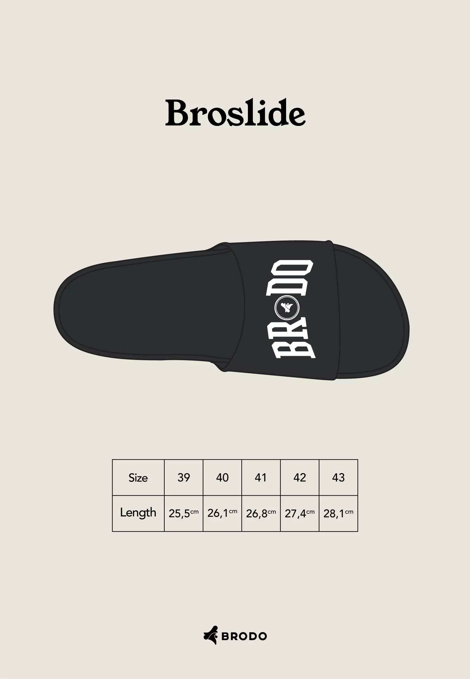 BRODO - Sandal Broslides Arch Full Black