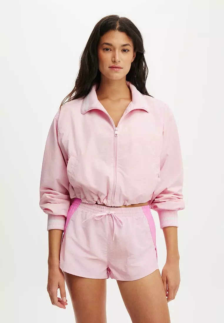 Woven Dolphin Hem Micro Shorts