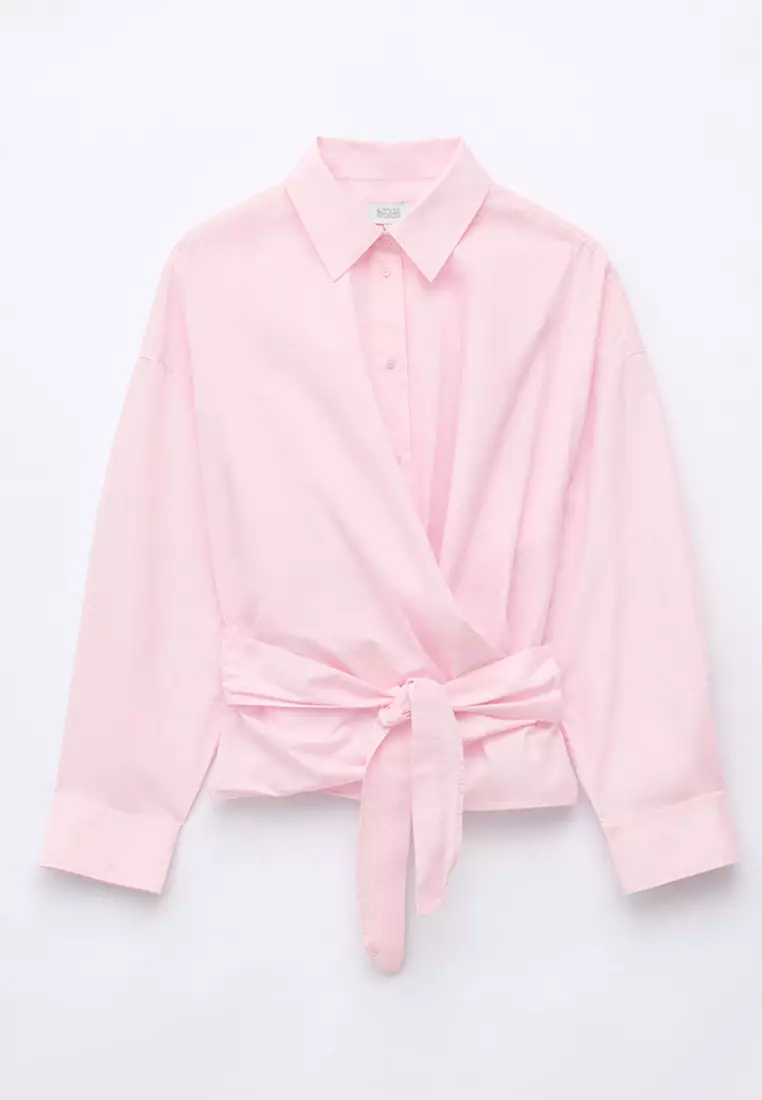 Tie-Waist Cotton Shirt