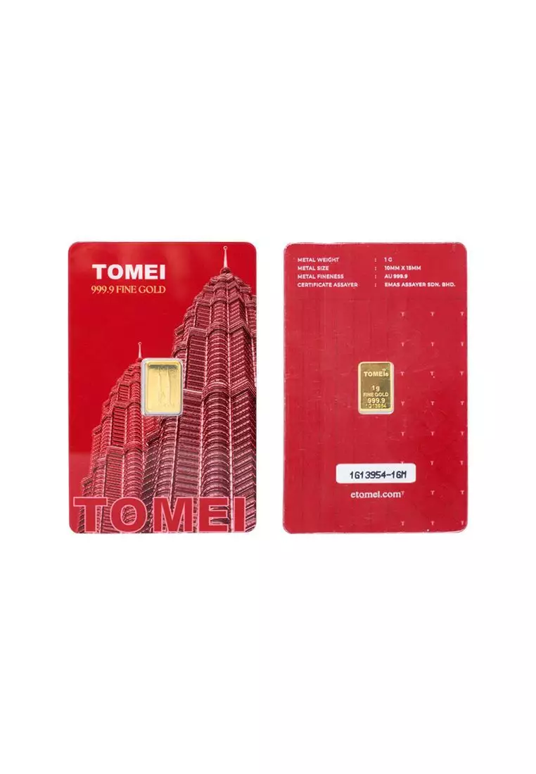 [Tomei Exclusive] KLCC Twin Towers Wafer | 1 Gram | Fine Gold 9999
