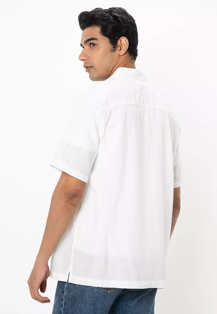Standard Linen Cotton Resort Collar Shirt
