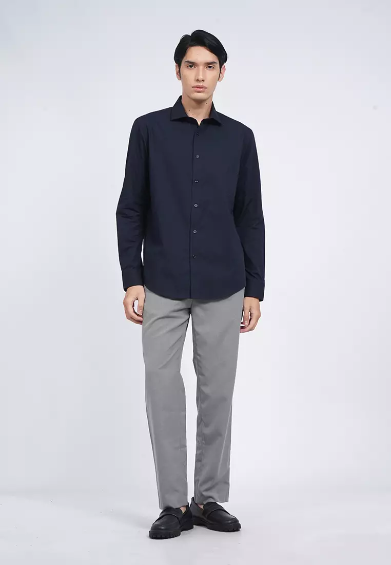 Long Sleeve Dobby Shirt