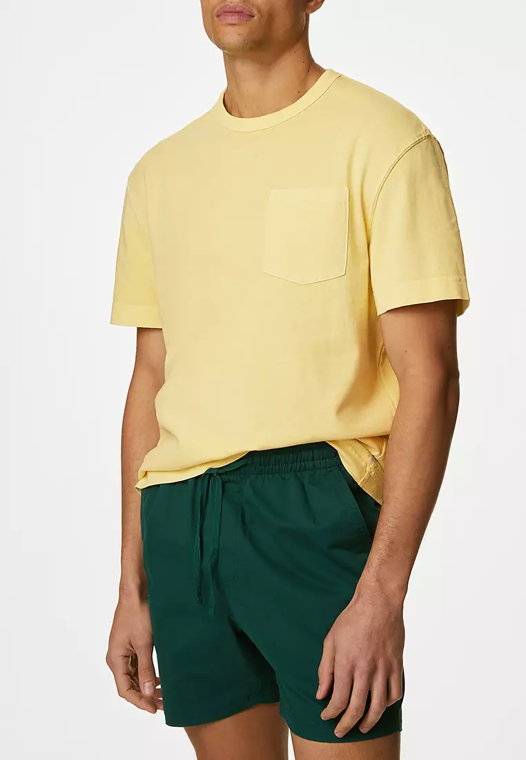 Pure Cotton Crew Neck T-Shirt