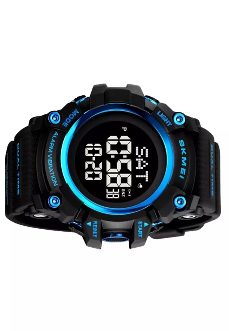 Jam Tangan Digital Pria 2313 Rubber Water Resist ORIGINAL - Blue