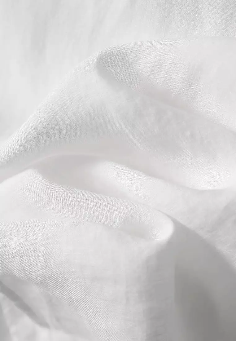 2025夏季新款透氣寬鬆白色上衣CA25060302W