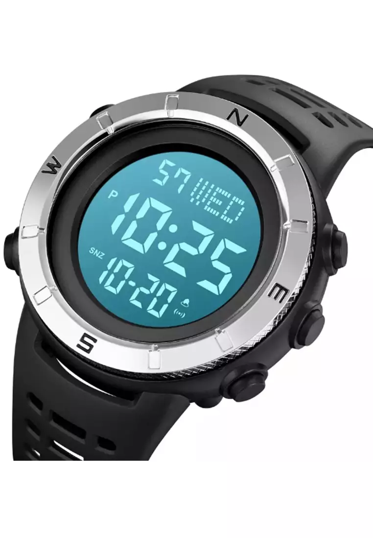 Jam Tangan Digital Pria Waterproof Many Function Strap Tali Material PU Silicone IR36 ORIGINAL