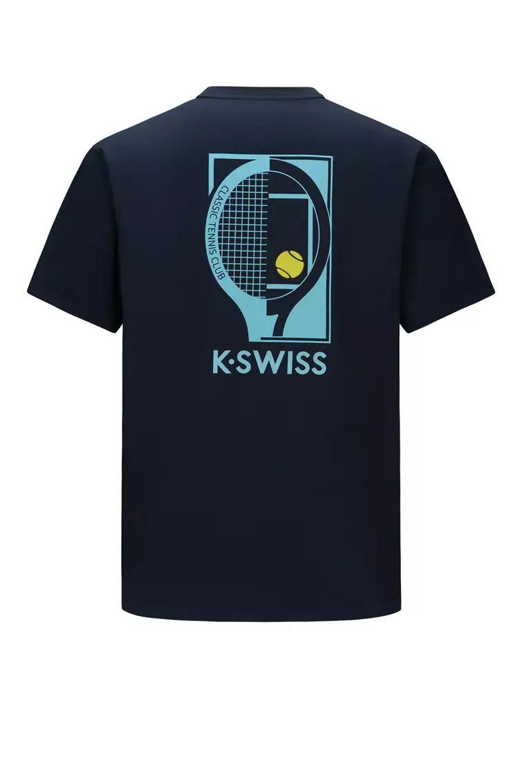 男女同款 K-SWISS LOGO 網球主題寬鬆T裇