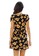 69 SLAM black and yellow WOMEN SUNFLO GREY CORA DRESS RAYON WRAP 9C157AAE1AEC84GS_2