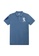 GIORDANO blue Men's 3D Lion Embroidered Stretch Pique Short Sleeve Polo 01011222 56194AAFA2F087GS_1