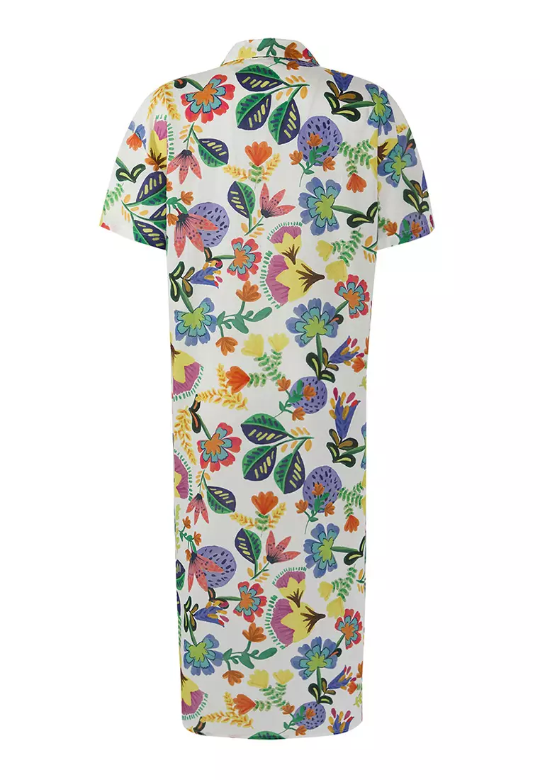 Woven Beach Midi Dress